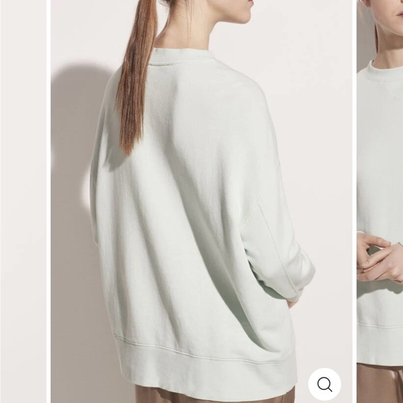 SOLD— Vince | Drop Shoulder Pullover in Sea Foam | XS - Picture 4 of 8